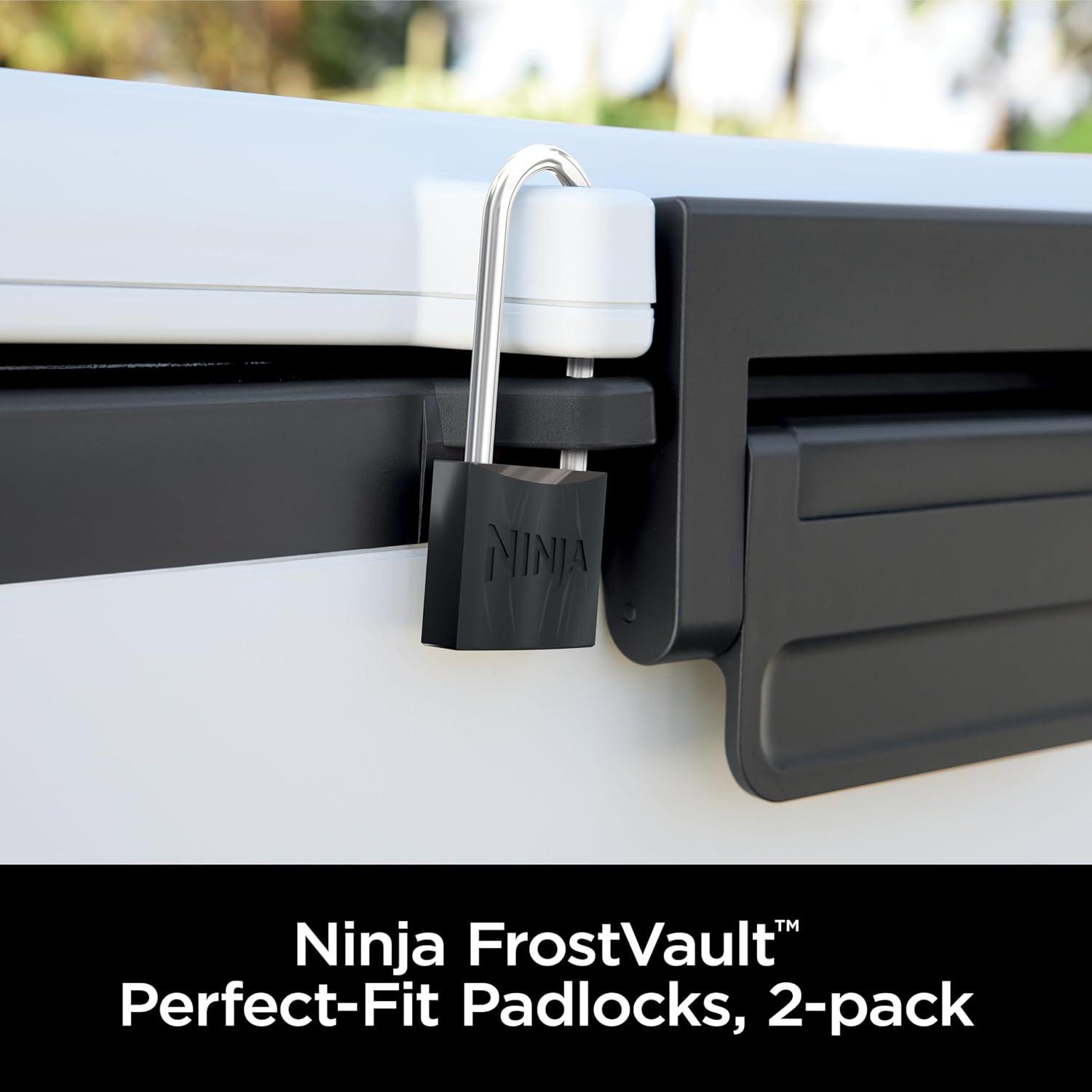 imageNinja FrostVault Padlocks 2Pack Durable Heavy Duty Hardened Steel Locks with Double Bolt Designed to Fit Ninja FrostVault