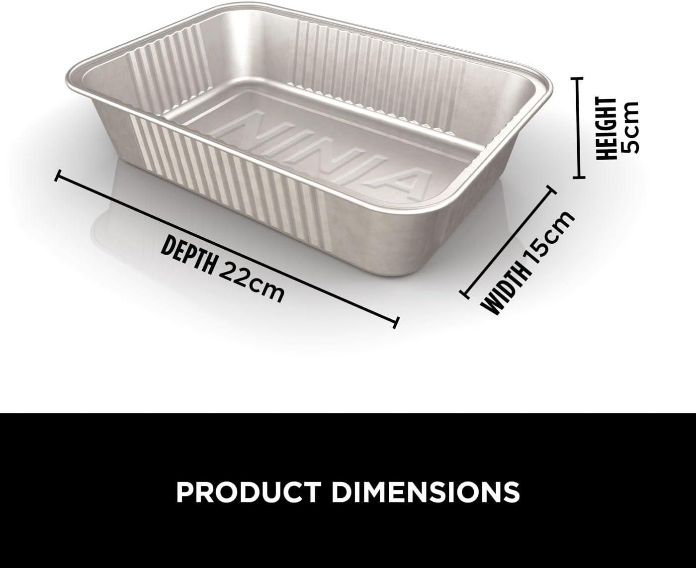 imageNinja Woodfire XL Large Grease Tray Liners Pack of 10 Disposable Foil Grease Catch Liners Official Accessory Compatible with Ninja Woodfire XL BBQ Grill OG850  OG901 Black XSKOGXLGTLNEU