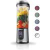 imageNinja BC151BK Blast Portable Blender Cordless 18oz Vessel Personal Blenderfor Shakes ampamp Smoothies BPA Free LeakproofLid ampamp Sip Spout USBC Rechargeable Dishwasher Safe Parts Black RenewedBlack