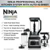 imageNinja BN801C Professional Plus Kitchen System With AutoiQ 72oz Pitcher BlackSilver 1400W Canadian VersionKitchen System