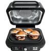 imageNinja IG601 Foodi XL 7in1 Indoor Grill Combo use Opened or Closed Air Fry Dehydrate ampamp More Pro Power Grate Flat Top Griddle Crisper Black 4 Quarts RenewedCountertop GriddleGrill