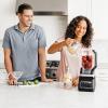 imageNinja DB751A Pro Plus DUO Blender 1400W AutoIQ 3 Modes Smoothies Frozen Drinks 72oz Pitcher 2x24oz Cups Pro Blades BlackStainless