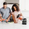 imageNinja DB751A Pro Plus DUO Blender 1400W AutoIQ 3 Modes Smoothies Frozen Drinks 72oz Pitcher 2x24oz Cups Pro Blades BlackStainless