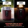 imageNinja Fireside360  Outdoor Heater ampamp Fire Pit  3 Modes Flame Heat Flame ampamp Heat  Portable for Patio Deck Camping Beach  Easy Control Flames ampamp Heat  Push to Start Ignition  Maroon  OF101RD