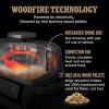 imageNinja OG701 Woodfire Outdoor Grill ampamp Smoker 7in1 Master Grill BBQ Smoker Air Fryer plus Bake Roast Dehydrate ampamp Broil uses Woodfire Pellets1 Pack Included Portable Electric Red