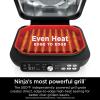 imageNinja IG651 QCP Foodi Smart XL Pro 7in1 Indoor GrillGriddle Combo use Opened or Closed with Griddle Air Fry Smart Thermometer silverblack Renewed
