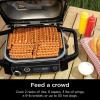 imageNinja OG701 Woodfire Outdoor Grill ampamp Smoker 7in1 Air Fryer Bake Roast Broil uses Woodfire Pellets1 Pack Included Portable Electric GreyRenewedGrey