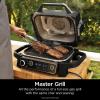 imageNinja OG701 Woodfire Outdoor Grill ampamp Smoker 7in1 Air Fryer Bake Roast Broil uses Woodfire Pellets1 Pack Included Portable Electric GreyRenewedGrey