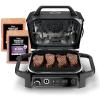 imageNinja OG701 Woodfire Outdoor Grill ampamp Smoker 7in1 Air Fryer Bake Roast Broil uses Woodfire Pellets1 Pack Included Portable Electric GreyRenewedGrey