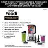 image:imageNinja SS351 Foodi Power Pitcher System Smoothie Bowl Maker 4in1 Blender  Food Processor Single Serve Blender 1400WP smartTORQUE 6 AutoiQ Presets RenewedSilver