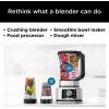 image:imageNinja SS351 Foodi Power Pitcher System Smoothie Bowl Maker 4in1 Blender  Food Processor Single Serve Blender 1400WP smartTORQUE 6 AutoiQ Presets RenewedSilver