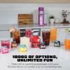 image:imageNinja Thirsti Ultimate Drink System  Still or Sparkling Soda Maker  Create fountainfresh drinks with 20 zero or lowcalorie flavors  Customize your fizz and flavor  Cyberspace  WC3001BL2Pink