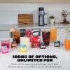 image:imageNinja Thirsti Ultimate Drink System  Still or Sparkling Soda Maker  Create fountainfresh drinks with 20 zero or lowcalorie flavors  Customize your fizz and flavor  Cyberspace  WC3001BL2Cyberspace