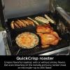 image:imageNinja FlexFlame Grill and Smoker  Electric and Propane Grill Roaster BBQ Grill  5in1 Cooking System  3 Burner  Digital Control  Outdoor Cooking Griddle Pizza Maker  Blue  PG301BLStainless Steel