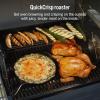 image:imageNinja FlexFlame Grill and Smoker  Electric and Propane Grill Roaster BBQ Grill  5in1 Cooking System  3 Burner  Digital Control  Outdoor Cooking Griddle Pizza Maker  Blue  PG301BLBlue