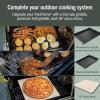 image:imageNinja FlexFlame Grill and Smoker  Electric and Propane Grill Roaster BBQ Grill  5in1 Cooking System  3 Burner  Digital Control  Outdoor Cooking Griddle Pizza Maker  Blue  PG301BLBlue