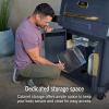 image:imageNinja FlexFlame Grill and Smoker  Electric and Propane Grill Roaster BBQ Grill  5in1 Cooking System  3 Burner  Digital Control  Outdoor Cooking Griddle Pizza Maker  Blue  PG301BLBlue