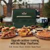 image:imageNinja FlexFlame Grill and Smoker  Electric and Propane Grill Roaster BBQ Grill  5in1 Cooking System  3 Burner  Digital Control  Outdoor Cooking Griddle Pizza Maker  Blue  PG301BLGreen