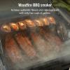 image:imageNinja FlexFlame Grill and Smoker  Electric and Propane Grill Roaster BBQ Grill  5in1 Cooking System  3 Burner  Digital Control  Outdoor Cooking Griddle Pizza Maker  Blue  PG301BLBlack