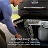 image:imageNinja FlexFlame Grill and Smoker  Electric and Propane Grill Roaster BBQ Grill  5in1 Cooking System  3 Burner  Digital Control  Outdoor Cooking Griddle Pizza Maker  Blue  PG301BLBlack