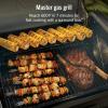 image:imageNinja FlexFlame Grill and Smoker  Electric and Propane Grill Roaster BBQ Grill  5in1 Cooking System  3 Burner  Digital Control  Outdoor Cooking Griddle Pizza Maker  Blue  PG301BLBlack