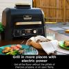 image:imageNinja Woodfire Pro Connect XL Outdoor Grill amp Smoker  Bluetooth App Enabled  7in1 Grill BBQ Smoker Outdoor Air Fryer  Woodfire Technology  BuiltIn Thermometer  Black amp Gold  OG951BK1Black  Gold