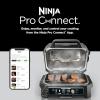 image:imageNinja Woodfire Pro Connect XL Outdoor Grill amp Smoker  Bluetooth App Enabled  7in1 Grill BBQ Smoker Outdoor Air Fryer  Woodfire Technology  BuiltIn Thermometer  Black amp Gold  OG951BK1Black  Gold