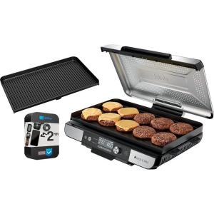 image:imageNinja Refurbished GX101 Sizzle Pro XL 20Inch Indoor Griddle  Grill Silver Bundle with 2 YR CPS Enhanced Protection Pack Renewed