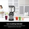 image:imageNinja AMZ493BRN Compact Kitchen System with AutoiQ Blender Food Processor Combo Blend Chop Mix Doughs 1200 Watts Dishwasher safe 18 oz Cup blackgrey Renewed
