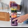 image:imageNinja BC151EM Blast Portable Blender Cordless 18oz Vessel Personal Blenderfor Shakes amp Smoothies BPA Free LeakproofLid amp Sip Spout USBC Rechargeable Dishwasher Safe Parts Forest Green RenewedPassion Fruit
