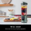 image:imageNinja BC151EM Blast Portable Blender Cordless 18oz Vessel Personal Blenderfor Shakes amp Smoothies BPA Free LeakproofLid amp Sip Spout USBC Rechargeable Dishwasher Safe Parts Forest Green RenewedForest Green