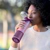image:imageNinja BC151EM Blast Portable Blender Cordless 18oz Vessel Personal Blenderfor Shakes amp Smoothies BPA Free LeakproofLid amp Sip Spout USBC Rechargeable Dishwasher Safe Parts Forest Green RenewedPassion Fruit