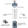 image:imageNinja BC151EM Blast Portable Blender Cordless 18oz Vessel Personal Blenderfor Shakes amp Smoothies BPA Free LeakproofLid amp Sip Spout USBC Rechargeable Dishwasher Safe Parts Forest Green RenewedPassion Fruit
