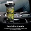 image:imageNinja Blast Portable Blender Cordless 18oz Vessel Personal Blender ForShakes and Smoothies BPA Free LeakproofLid and Sip Spout USBC Rechargeable Dishwasher Safe Metallic Black BC151MBMarble Black