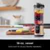 image:imageNinja Blast Portable Blender Cordless 18oz Vessel Personal Blender ForShakes and Smoothies BPA Free LeakproofLid and Sip Spout USBC Rechargeable Dishwasher Safe Metallic Black BC151MBMetallic Copper