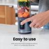 image:imageNinja Blast Portable Blender Cordless 18oz Vessel Personal Blender ForShakes and Smoothies BPA Free LeakproofLid and Sip Spout USBC Rechargeable Dishwasher Safe Metallic Black BC151MBBlue