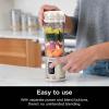 image:imageNinja Blast Portable Blender Cordless 18oz Vessel Personal Blender ForShakes and Smoothies BPA Free LeakproofLid and Sip Spout USBC Rechargeable Dishwasher Safe Metallic Black BC151MBVanilla Bean