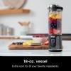 image:imageNinja Blast Portable Blender Cordless 18oz Vessel Personal Blender ForShakes and Smoothies BPA Free LeakproofLid and Sip Spout USBC Rechargeable Dishwasher Safe Metallic Black BC151MBBlack Glitter