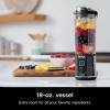 image:imageNinja Blast Portable Blender Cordless 18oz Vessel Personal Blender ForShakes and Smoothies BPA Free LeakproofLid and Sip Spout USBC Rechargeable Dishwasher Safe Metallic Black BC151MBMarble Black