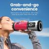 image:imageNinja Blast Portable Blender Cordless 18oz Vessel Personal Blender ForShakes and Smoothies BPA Free LeakproofLid and Sip Spout USBC Rechargeable Dishwasher Safe Metallic Black BC151MBBlack