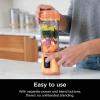 image:imageNinja Blast Portable Blender Cordless 18oz Vessel Personal Blender ForShakes and Smoothies BPA Free LeakproofLid and Sip Spout USBC Rechargeable Dishwasher Safe Metallic Black BC151MBOrange