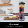 image:imageNinja Blast Portable Blender Cordless 18oz Vessel Personal Blender ForShakes and Smoothies BPA Free LeakproofLid and Sip Spout USBC Rechargeable Dishwasher Safe Metallic Black BC151MBMetallic Purple