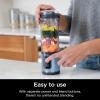 image:imageNinja Blast Portable Blender Cordless 18oz Vessel Personal Blender ForShakes and Smoothies BPA Free LeakproofLid and Sip Spout USBC Rechargeable Dishwasher Safe Metallic Black BC151MBMetallic Blue