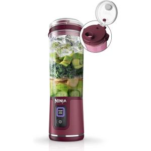 image:imageNinja Blast Portable Blender Cordless 18oz Vessel Personal Blender ForShakes and Smoothies BPA Free LeakproofLid and Sip Spout USBC Rechargeable Dishwasher Safe Metallic Black BC151MBCranberry