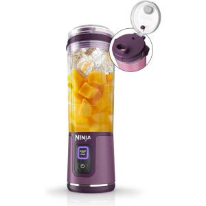 image:imageNinja Blast Portable Blender Cordless 18oz Vessel Personal Blender ForShakes and Smoothies BPA Free LeakproofLid and Sip Spout USBC Rechargeable Dishwasher Safe Metallic Black BC151MBPassion Fruit