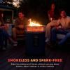 image:imageNinja Fireside360 Outdoor Heater amp Fire Pit  3 Modes Flame Only Heat Only Flame amp Heat  Portable for Patio Deck Camping Easy Control Smokeless Flames  Push to Start Ignition  Steel  OF101SLCyberspace