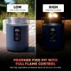 image:imageNinja Fireside360 Outdoor Heater amp Fire Pit  3 Modes Flame Only Heat Only Flame amp Heat  Portable for Patio Deck Camping Easy Control Smokeless Flames  Push to Start Ignition  Steel  OF101SLCyberspace