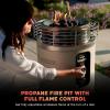 image:imageNinja Fireside360 Outdoor Heater amp Fire Pit  3 Modes Flame Only Heat Only Flame amp Heat  Portable for Patio Deck Camping Easy Control Smokeless Flames  Push to Start Ignition  Steel  OF101SLStone