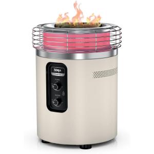 image:imageNinja Fireside360 Outdoor Heater amp Fire Pit  3 Modes Flame Only Heat Only Flame amp Heat  Portable for Patio Deck Camping Easy Control Smokeless Flames  Push to Start Ignition  Steel  OF101SLStone