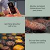 image:imageNinja FlexFlame ProConnect Grill amp Smoker  5in1 Smart Cooking System  Electric amp Propane  AppConnected  3Burner Digital Control  Roast Griddle amp Pizza Maker  BlackGold  PG305